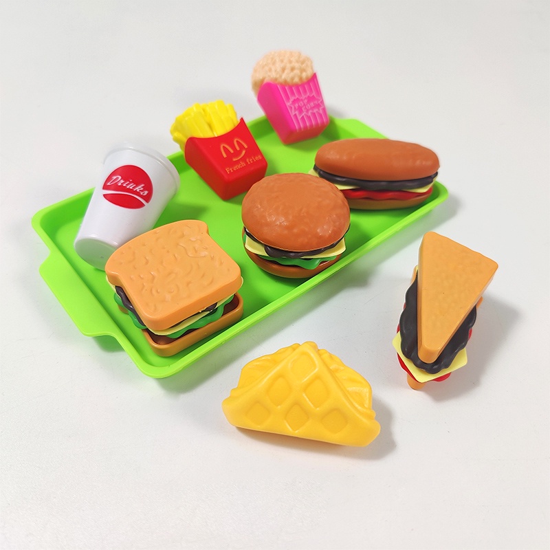 Đồ Chơi Mô Phỏng Thức Ăn Rau Củ Trái Cây / Hamburger Mini Cho Trẻ Em