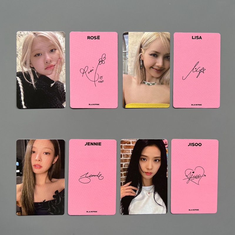 Set 4 Tấm Thẻ Ảnh HD Kỉ Niệm 6 Năm In Hình Nhóm Nhạc BLACKPINK