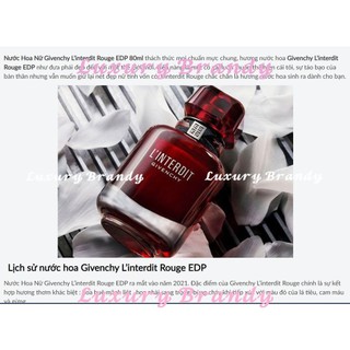 Nước Hoa Nữ L’interdit Rouge Eau De Parfum - 𝕓𝕪 𝕃𝕦𝕩𝕦𝕣𝕪 𝔹𝕣𝕒𝕟𝕕𝕪