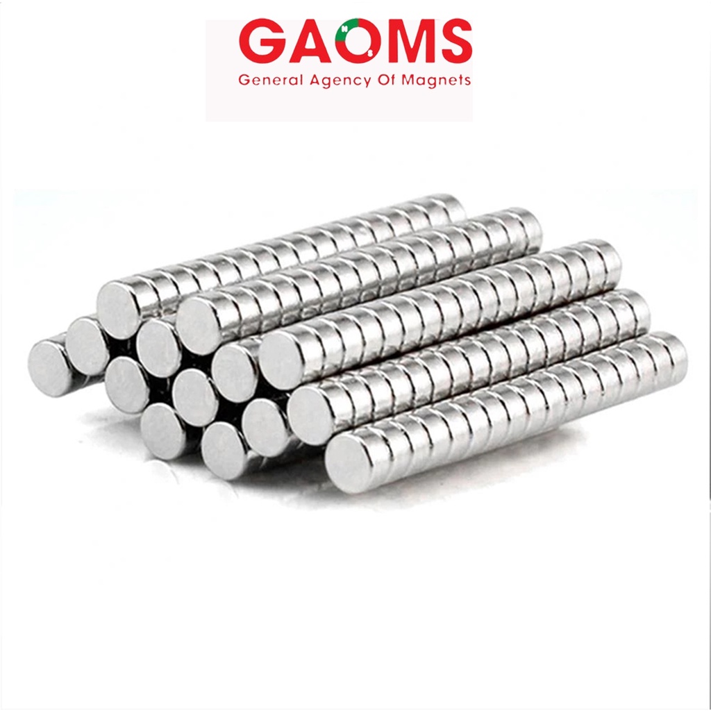 Nam châm vĩnh cửu 4x2mm GAOMS, lực hút mạnh