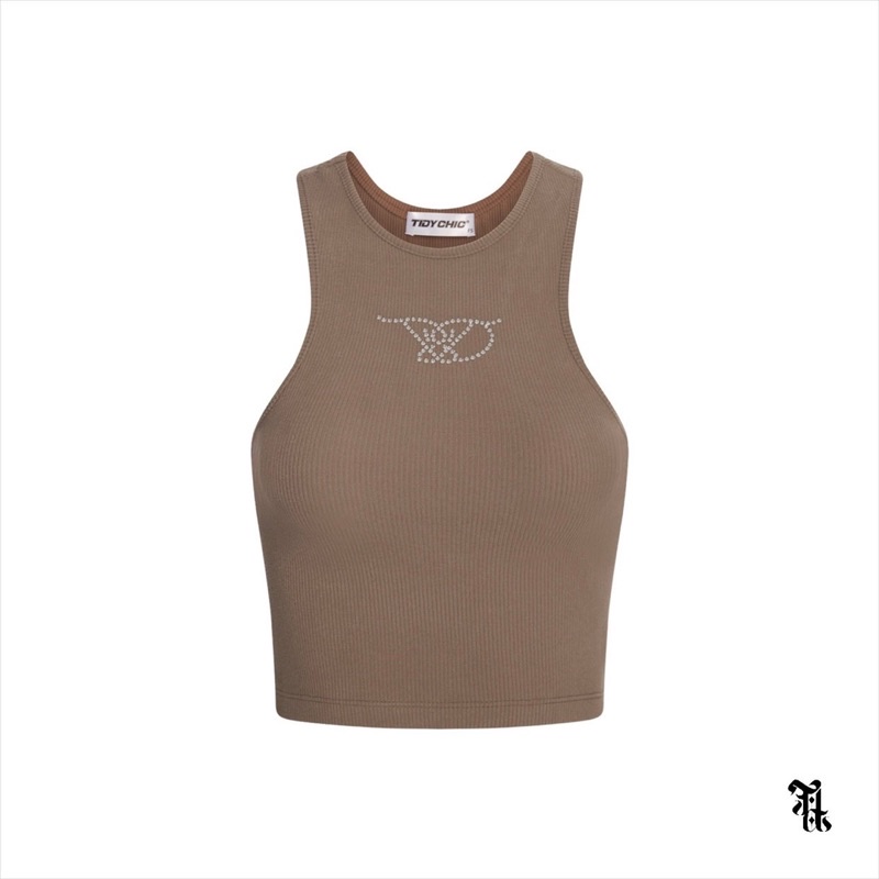 TIDYCHIC- Áo ba lỗ đính cườm/ Jewel Tank Top