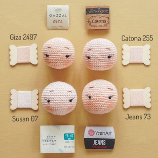 Len Susan 4 - len cotton mềm mịn chính hãng Susan Family, móc búp bê, thú bông Amigurumi