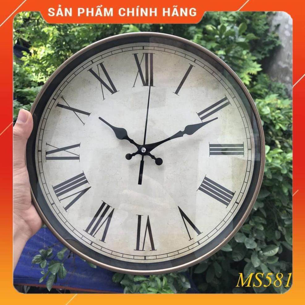 ĐỒNG HỒ TREO TƯỜNG KIM TRÔI SỐ LA MÃ CỔ ( Không Tiếng động )