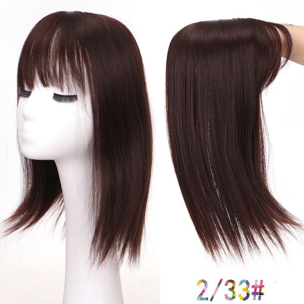 Kẹp Tóc Mái Bằng Sợi Bông Màu Đen Trắng Tạo Kiểu Tóc 3D Chịu Nhiệt Độ Cao Dành Cho Nữ