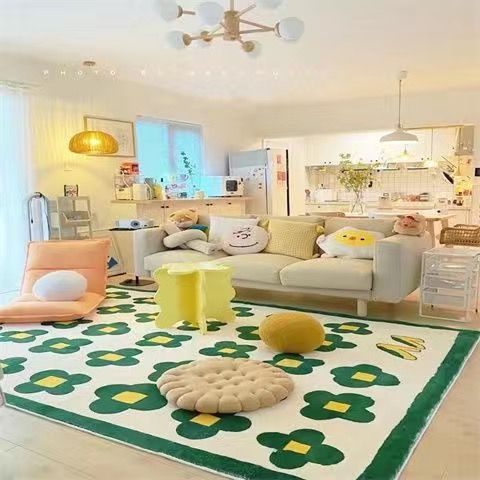 Thảm Trải Sàn Phòng Khách / Ngủ / Sô Pha Hình Hoa Kiểu Retro Hiện Đại Sáng Tạo