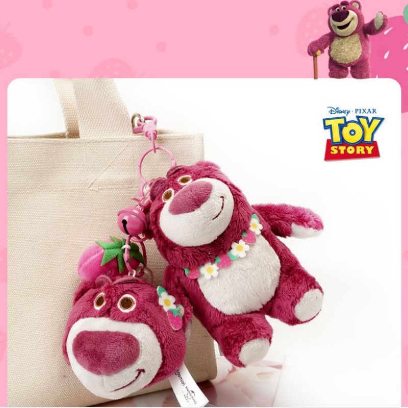 Thú Nhồi Bông Hình Chú Gấu Dâu Tây Disney Đáng Yêu Cho Bé Gái