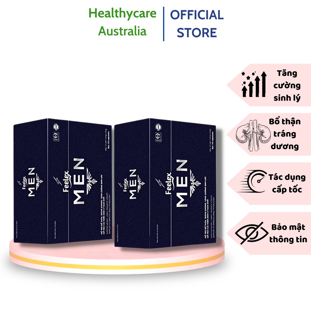 Viên uống Feelex Men 2h hiệu quả như rocket 1h, tăng cường sinh lý nam giới hộp 12 viên-olo store