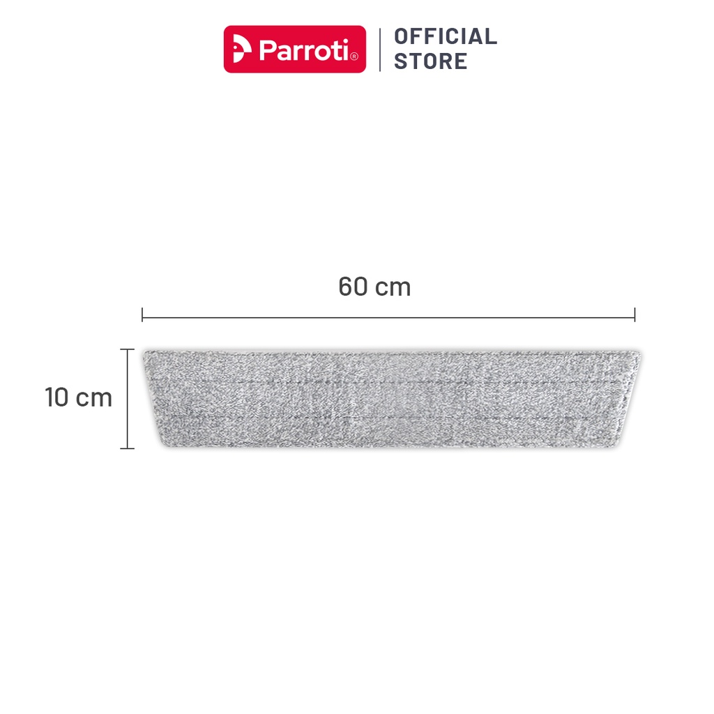 Miếng lau nhà 60x10cm MX02 (1 miếng), bông lau microfiber cao cấp - Parroti Max MX02