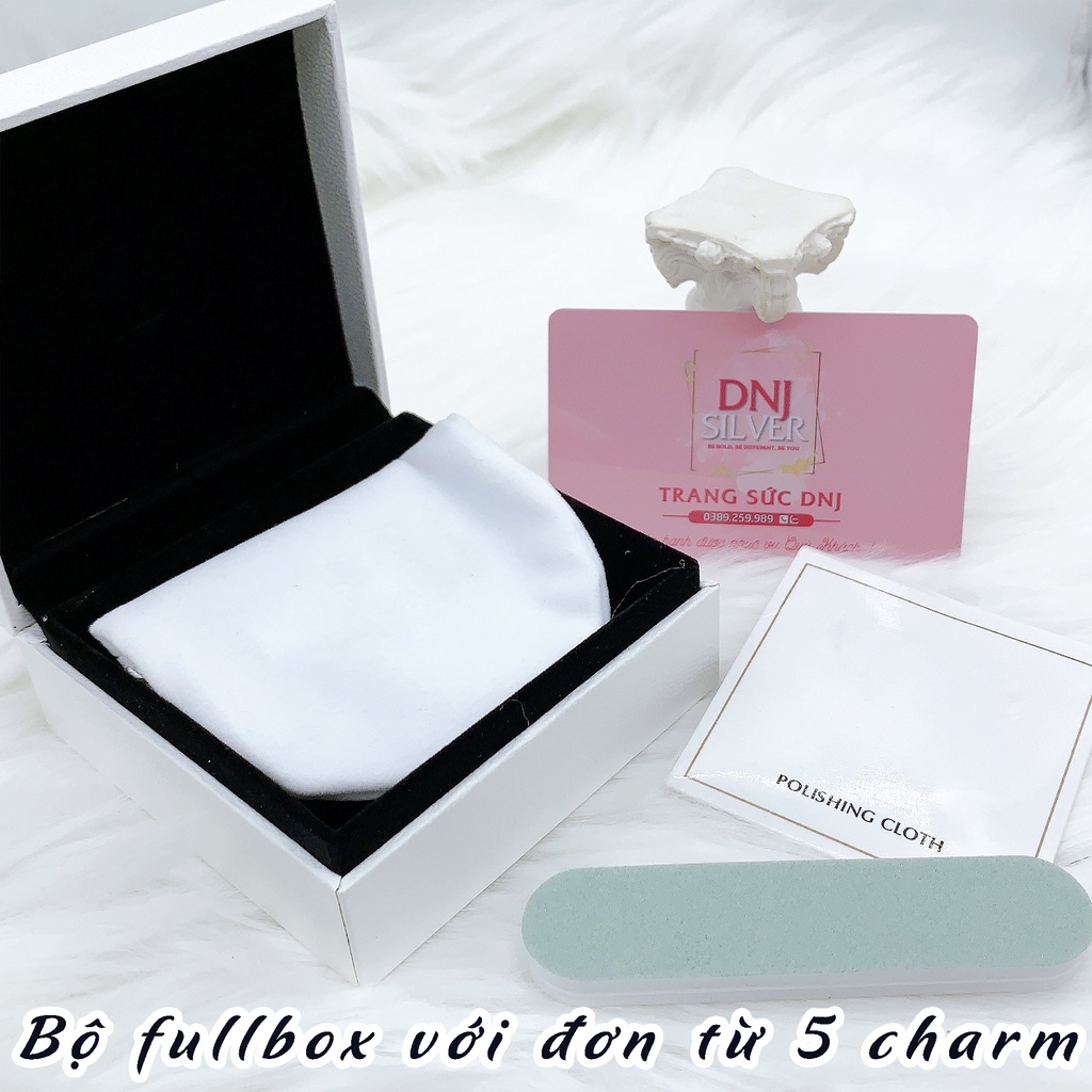 Charm bạc 925 cao cấp, hàng chuẩn bạc - Charm Forget Me Not thích hợp để mix vòng tay charm - DN047