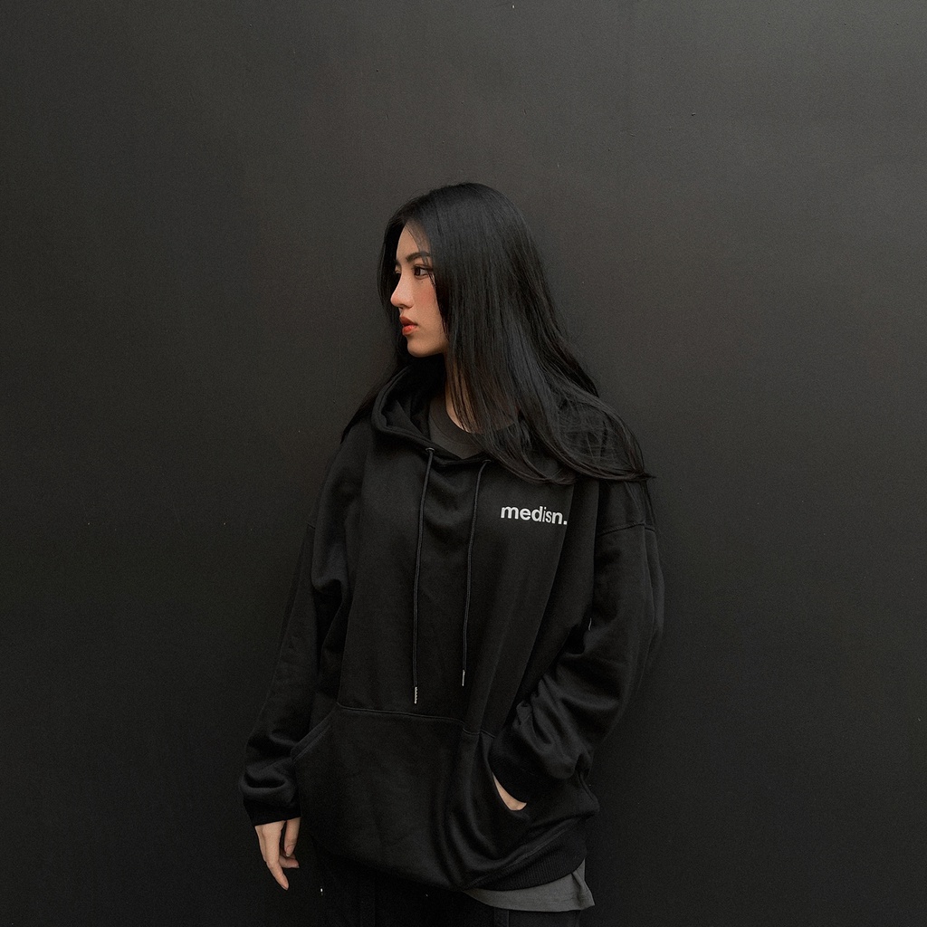 MEDISN - Áo hoodie phản quang PARANOID HOODIE/ BLACK