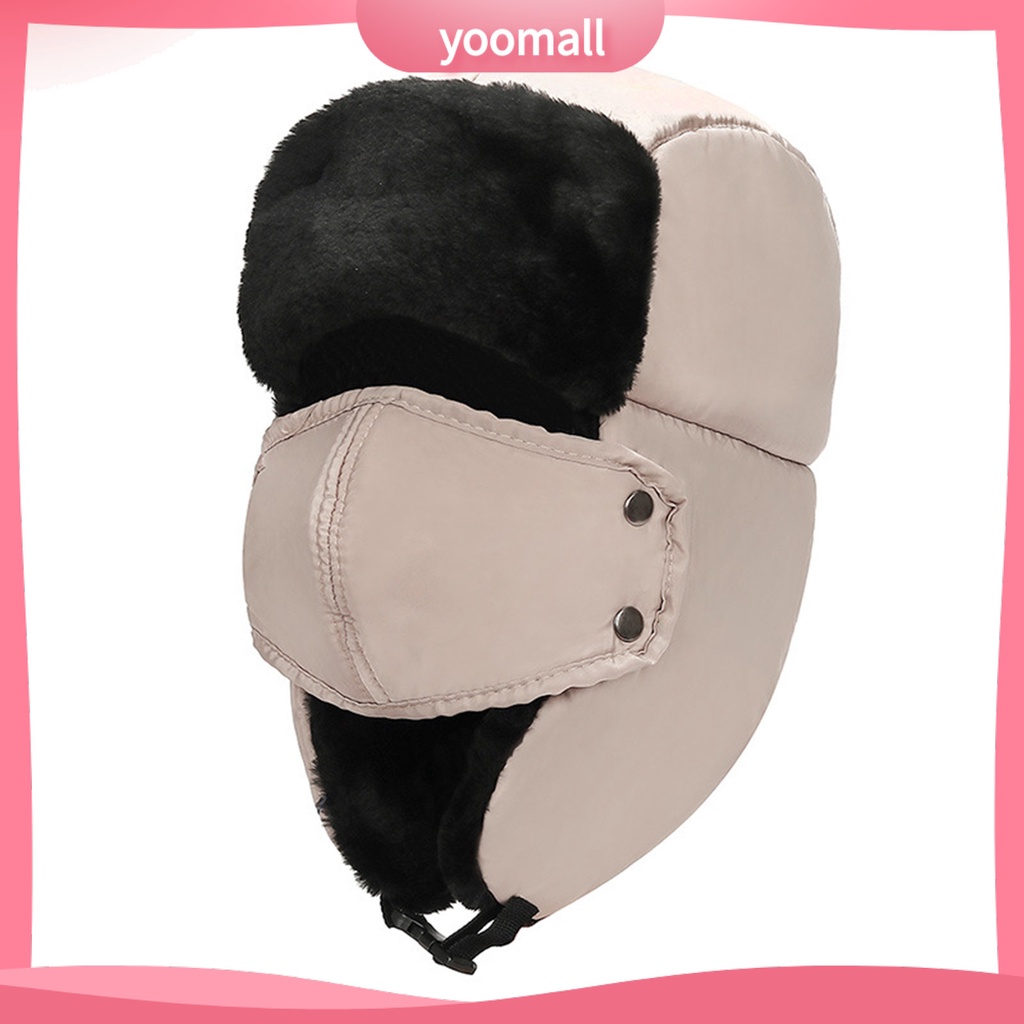 Nón Lông Dày Che Tai Giữ Ấm Chống Gió Cho Nam Nữ