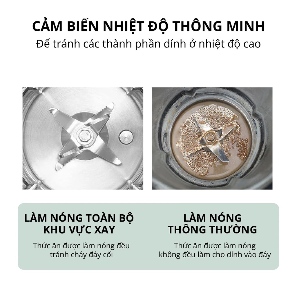 Máy xay nấu cháo làm sữa hạt đa năng Mishio MK316 không cần lọc bã