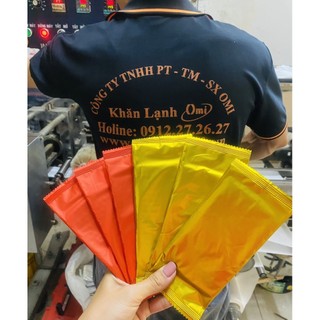 Combo 100 khăn lạnh bao bì màng ghép cao cấp