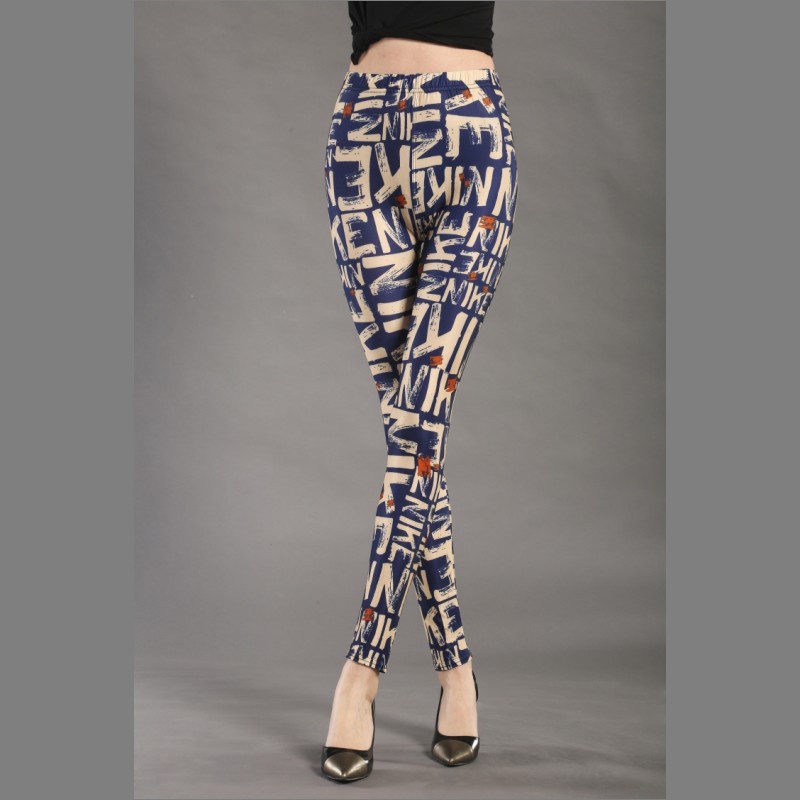 Quần Legging Thể Thao In Chữ Thời Trang Cho Nữ