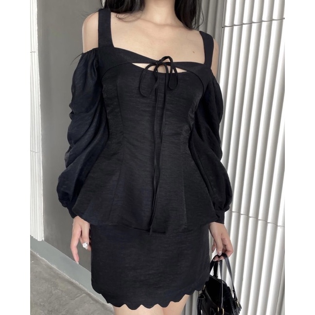 DII COLLECTION - Bộ đũi thiết kế ánh nhũ dạo phố