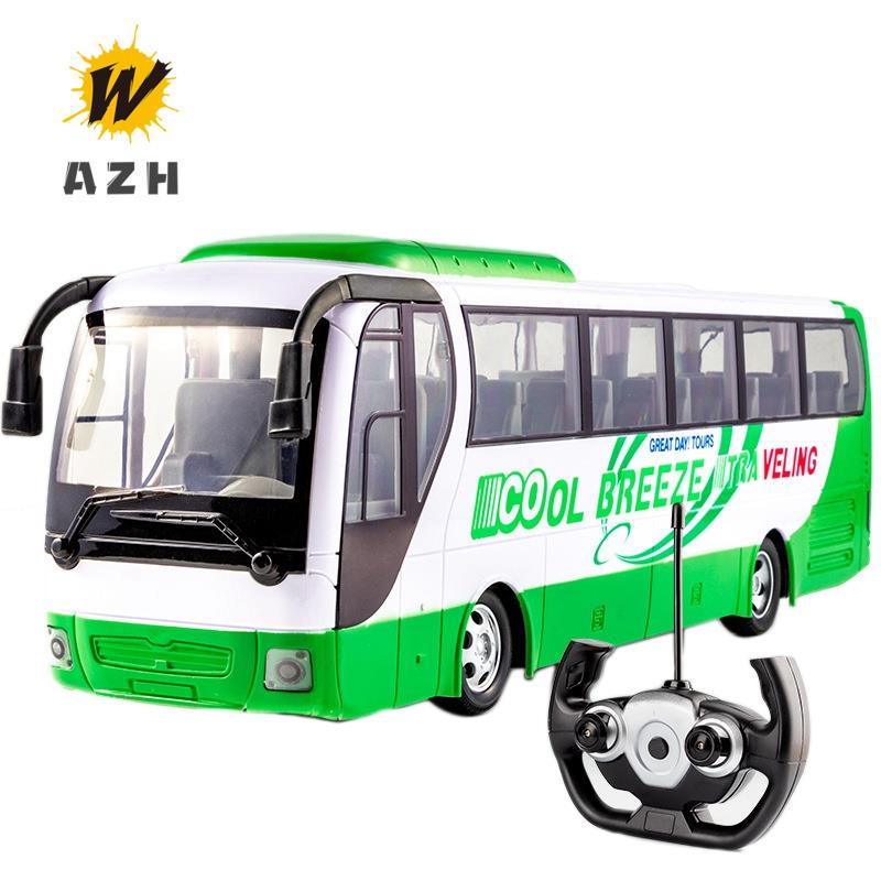 Đồ Chơi Xe Buýt Điều Khiển Từ Xa Màu Xanh Lá Cây Cho Trẻ Em