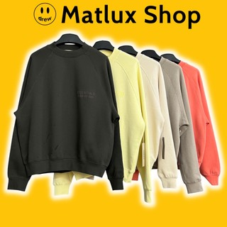[BEST QUALITY] Áo sweater FEAR OF GOD ESSENTIALS SS22 in nhung cao cấp, Áo nỉ ESSENTIALS chất liệu nỉ bông fom rộng