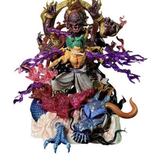 Hàng loại 2 - mô hình onepiece zoro asura 3 đầu 6 tay siêu ngầu - cao 38cm - figure onepiece - hộp màu