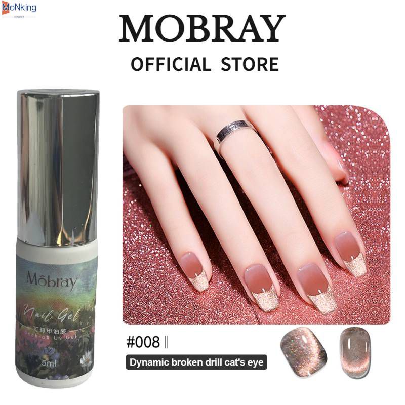 MOBRAY Gel Sơn Móng Tay Mắt Mèo Kim Cương Sinh Tố Đa Năng Acrylic Aurora Gel Sơn Móng Tay Mắt Mèo Rộng Cửa Hàng Thiết Kế Móng Tay Nghệ Thuật ^ MK ^