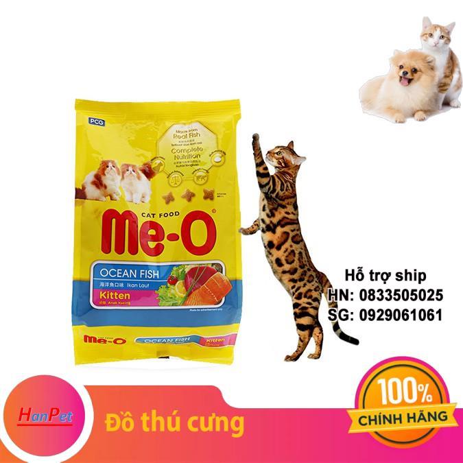 Hanpet.GV- Thức ăn viên cho mèo con Me- O KITTEN 400gr (vị CÁ BIỂN) (- 204D)