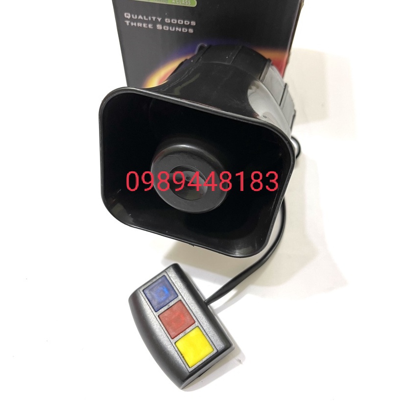 Còi Hú Cảnh Sát 3 Chế Độ Còi Cảnh Sát Còi Cứu Thương [ Có Video ]