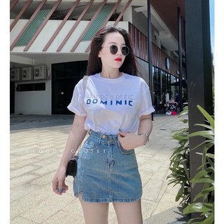 CHÂN VÁY BÒ XẺ DÁNG A