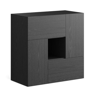 NEVA, Tủ lưu trữ đồ dùng 3 tầng DRA_263, 90x45x90cm, tủ gỗ Scandi Home