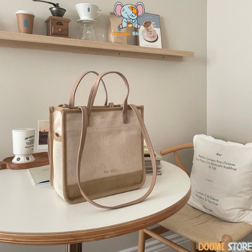 Túi Xách Bỉm Sữa Thêu Gấu Hàn Quốc Đáng Yêu Doomi Store - SP391