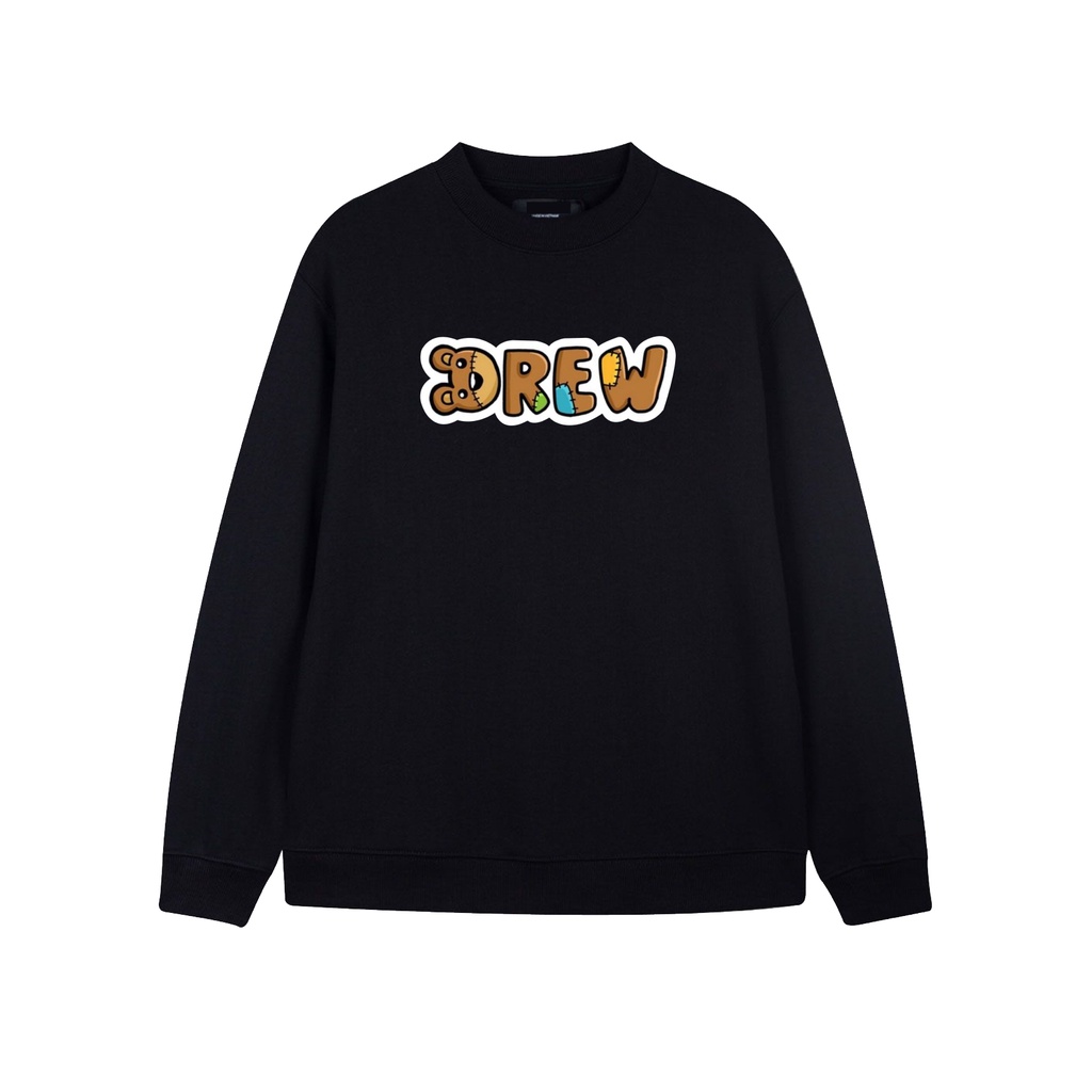 Áo Sweater in chữ Dreww , Chất liệu Chân cua cotton 100% cao cấp Loại 1, 4 màu