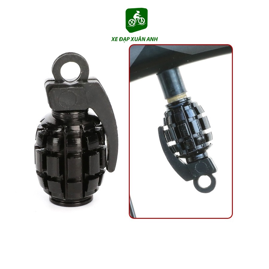 Nắp Van Xe Máy Hình Lựu Đạn Nhôm