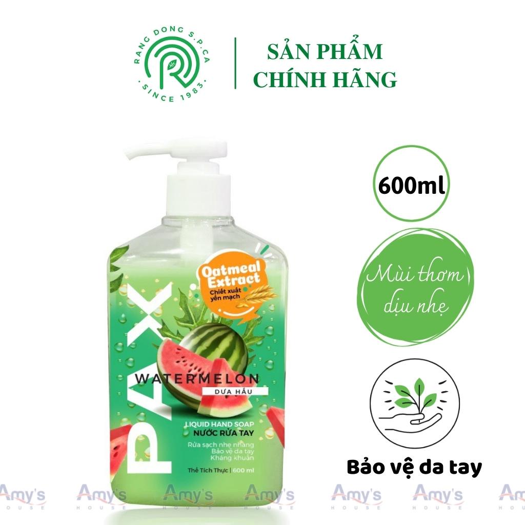 Nước rửa tay Spca PAX 600ml SẠCH NHANH, bảo vệ Da Tay, Hoàn tiền nếu Ko Hài Lòng - Xà phòng rửa tay - Chính Hãng