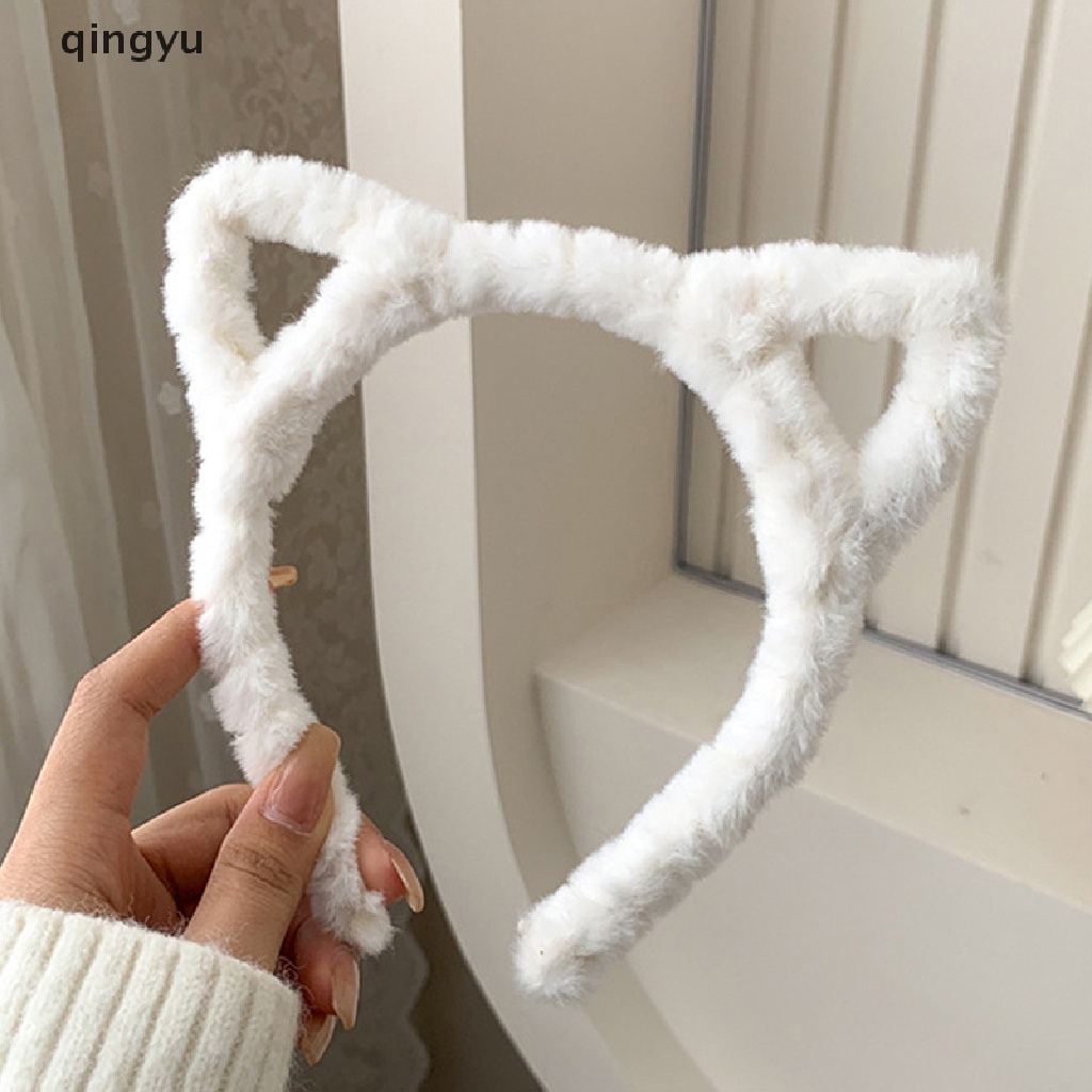 Băng Đô Tai Thỏ Phối Lông Dễ Thương Dành Cho Nữ