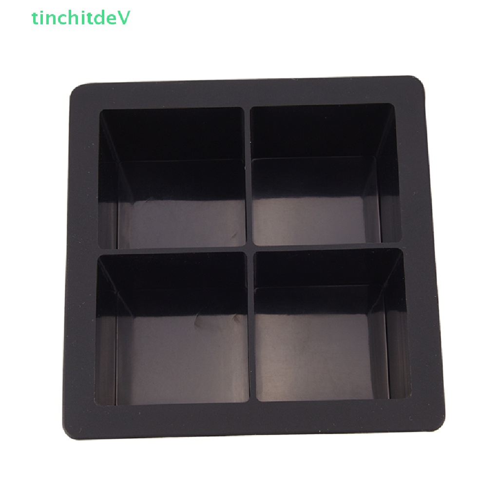 [TinchitdeV] Khuôn Silicon Làm Đá Viên Hình Vuông Lớn Màu Đen [Mới]