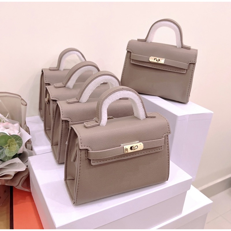 Túi xách nữ, túi đeo chéo xách tay 2 màu đen và nâu form đơn giản dễ phối đồ HÀNG QUẢNG CHÂU