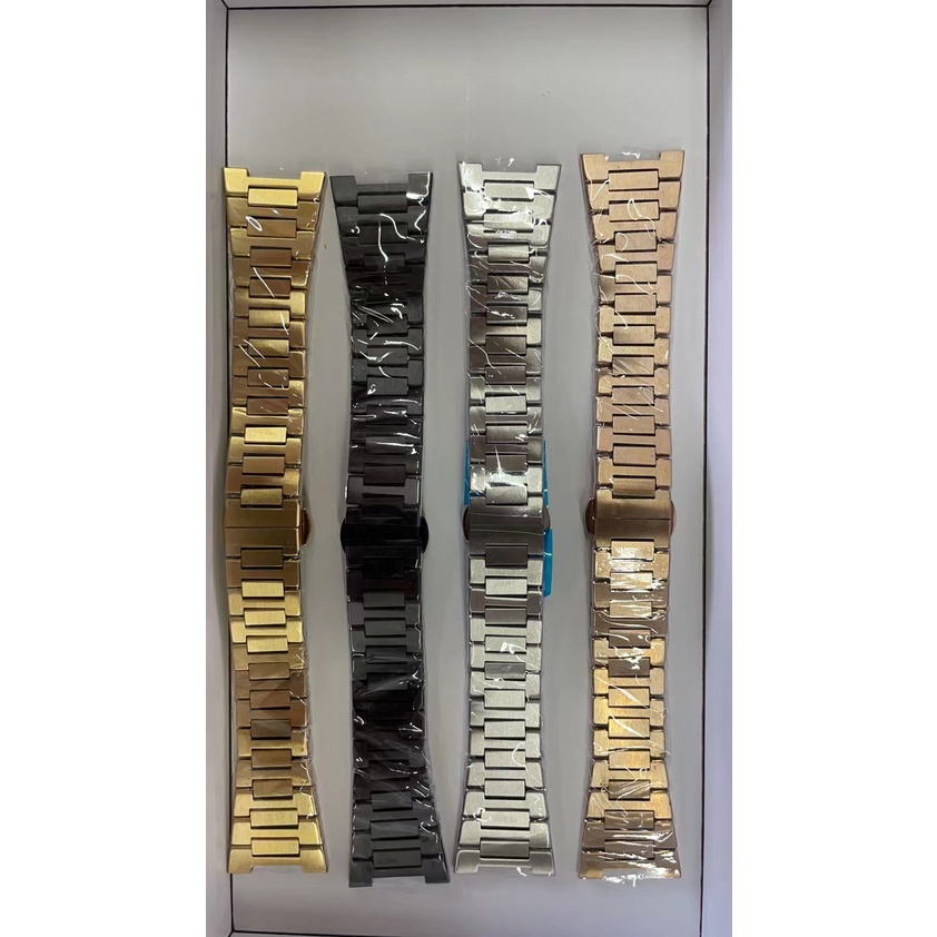 Dây Đeo Bằng silicone / Thép Không Gỉ Cho Đồng Hồ Thông Minh IWatch Mod Kit Series 7 6 SE 5 4 44mm 45mm 40mm 41mm