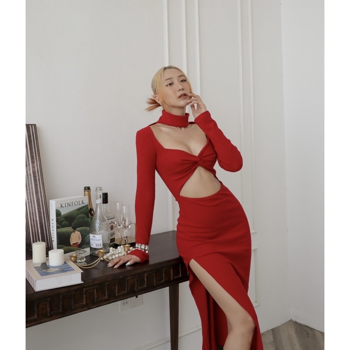 Váy body chất liệu thun tăm co giãn , váy body ôm Choose Me KLP