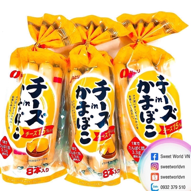Xúc xích phô mai cá (272g) - Nhật Bản