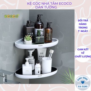 Kệ góc nhà tắm ECOCO dán tường, kệ đựng đồ nhà tắm - nhà bếp tiện lợi góc tường
