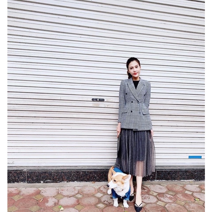 Chân váy xòe 3 lớp voan hàng QCCC