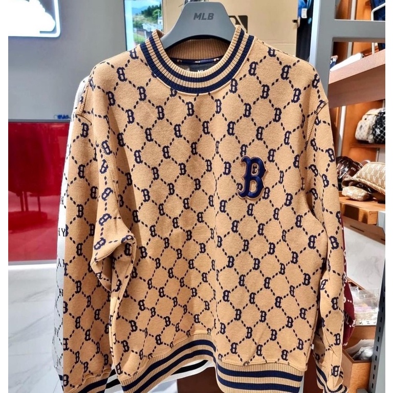 Áo Sweater Dia Monogram Mờ Lờ Bê Chính Hãng