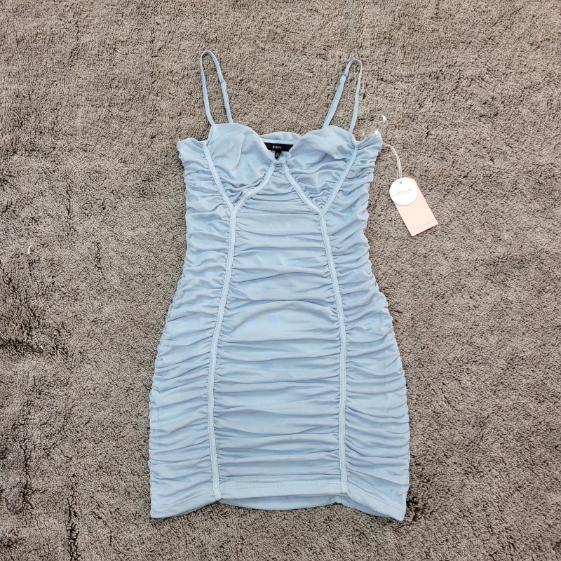 Đầm hai dây ôm body Bla.she ren co dãn 0014