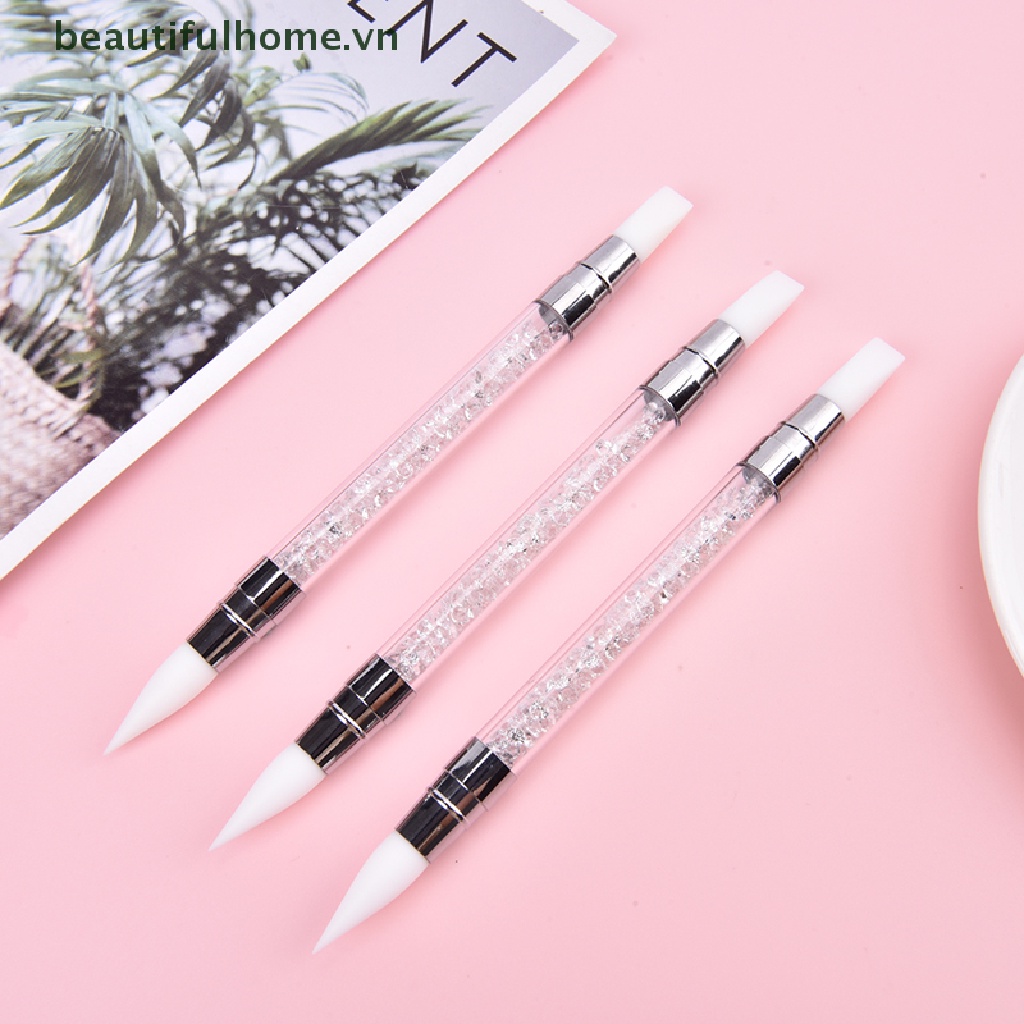 1 Cây Bút Hai Đầu Bằng Silicone Dùng Trang Trí Móng Nghệ Thuật DIY