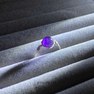 Nhẫn Amethyst - Thạch anh Tím tự nhiên