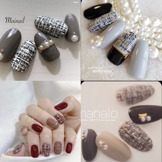 Nailbox ,10 móng úp thiết kế , kẻ dạ đính phụ kiện.