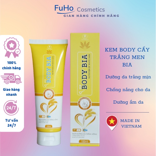 Kem dưỡng trắng da Kem BODY BIA OLIC Chống nắng, dưỡng ẩm Fuho cosmetics