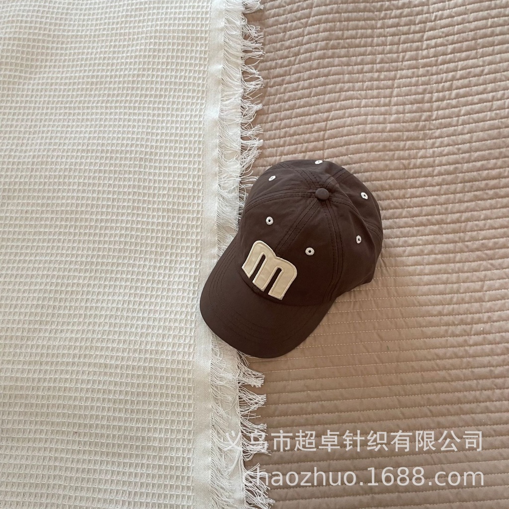 Mũ Lưỡi trai chữ M 7 màu cho bé trai bé gái mới phong cách Hàn Quốc  B74-21277