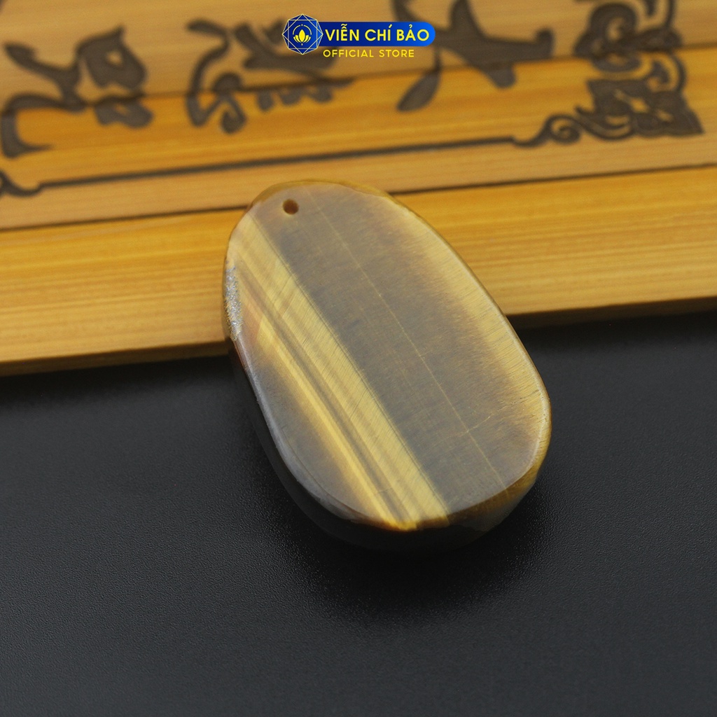 Mặt dây chuyền đá phong thủy phật a di đà đá mắt hổ thời trang phụ kiện trang sức Viễn Chí Bảo M200315