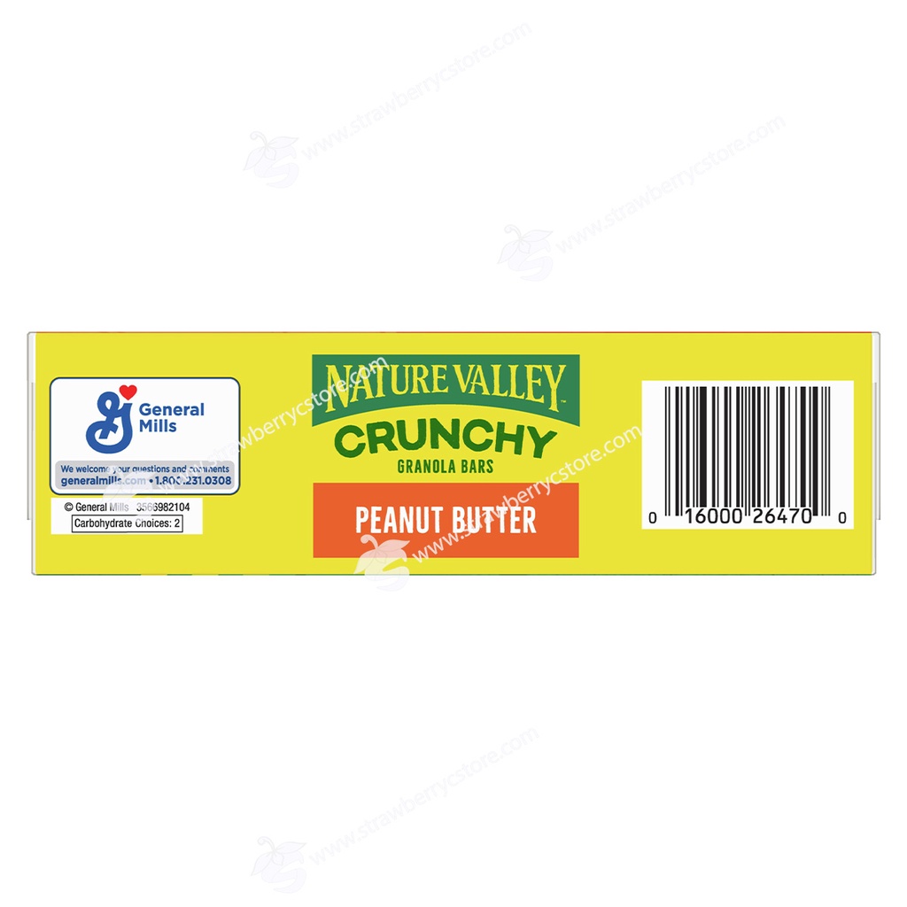 Thanh Ngũ Cốc Yến Mạch Bơ Đậu Phộng Nature Valley Peanut Butter Crunchy Granola Bars, Hộp 12 Thanh  , 253g