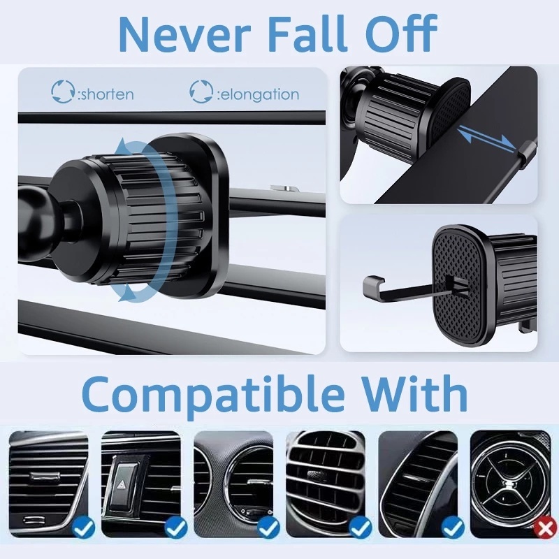 Giá Đỡ Điện Thoại Đa Năng Gắn Trên Khung Máy Lạnh Của Ô Tô Xoay 360 Độ ° Giá Đỡ Điện Thoại Nam Châm Xoay Được Tiện Dụng Cho Xe Hơi