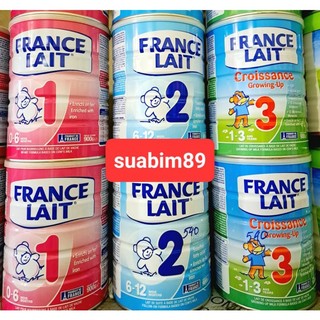 Sữa bột France lait mẫu mới số 1,2,3 lon 900g